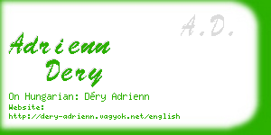 adrienn dery business card